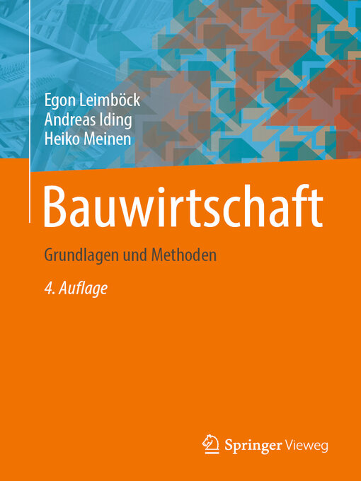 Title details for Bauwirtschaft by Egon Leimböck - Available